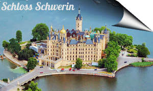 Schloss Schwerin bij de stad Schwerin in Mecklenburg-Schwerin
